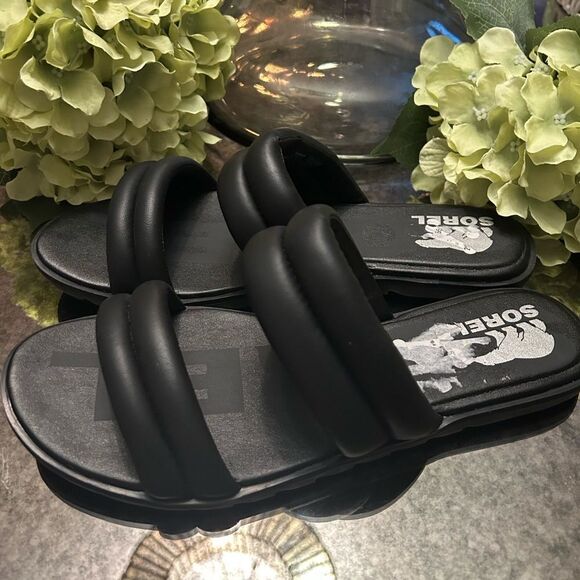 Sorel Ella II Puff Strappy Slide Sandals - Picture 3 of 6